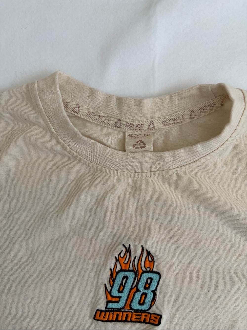 Recycled Threads California Speed Racing 98 Moto Short Sleeve Graphic Tee - Picture 6 of 7